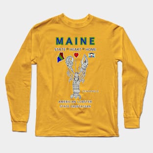 Maine, Lobsters, American Lobster, State Symbols Long Sleeve T-Shirt